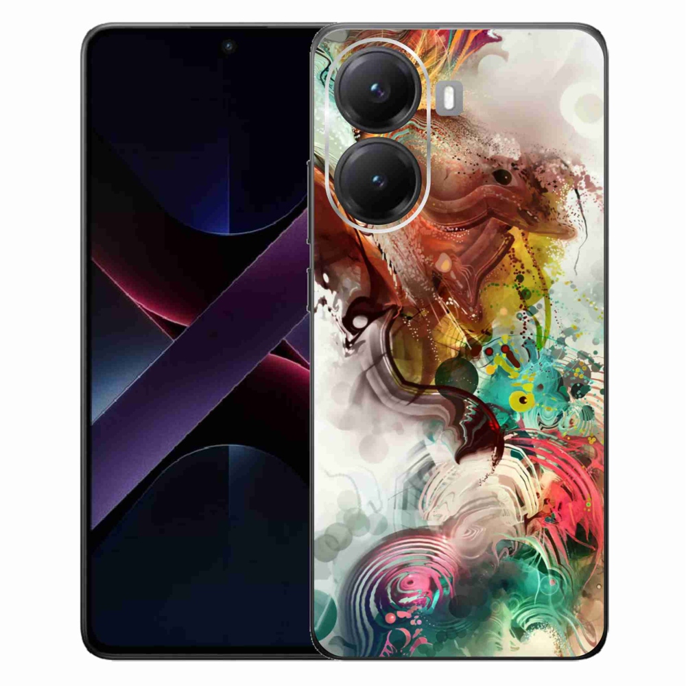 Gelový kryt mmCase na Xiaomi Poco X7 Pro 5G - abstrakt 1