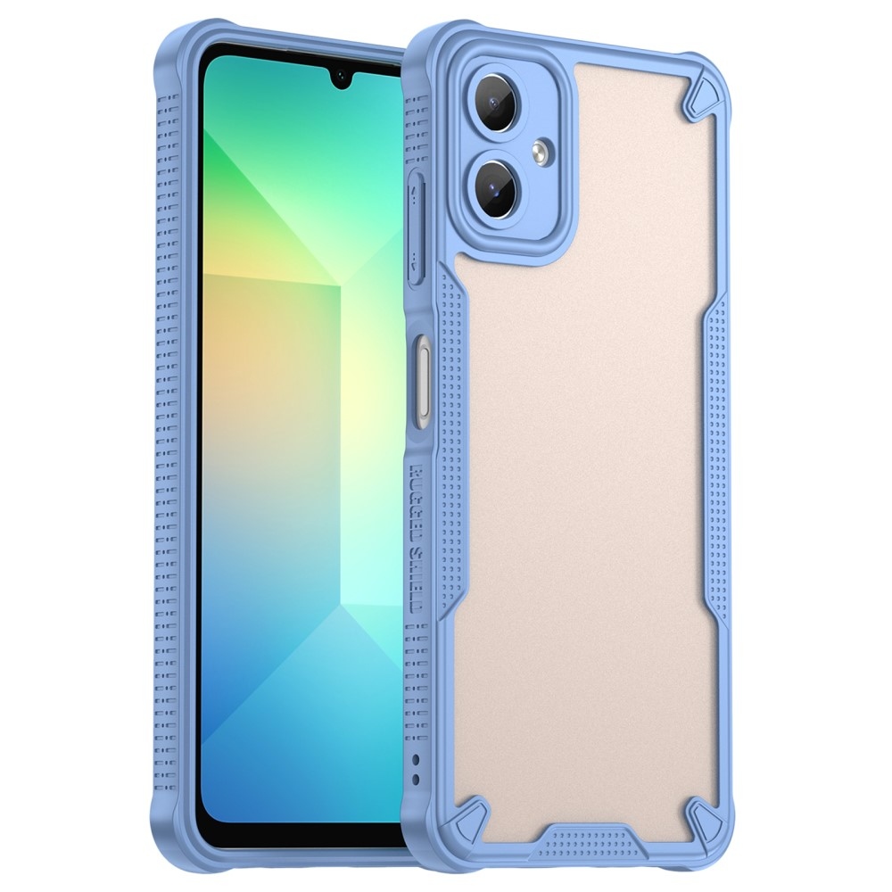 Frosted odolný kryt na Samsung Galaxy A06 4G - modrý