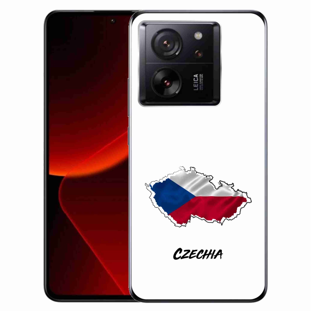 Gelový kryt mmCase na Xiaomi 13T/13T Pro - Czechia bílé pozadí