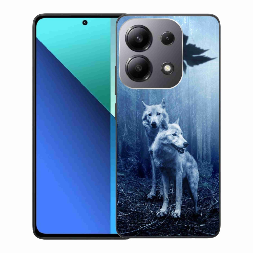 Gelový kryt mmCase na Xiaomi Redmi Note 13 - vlci v lese