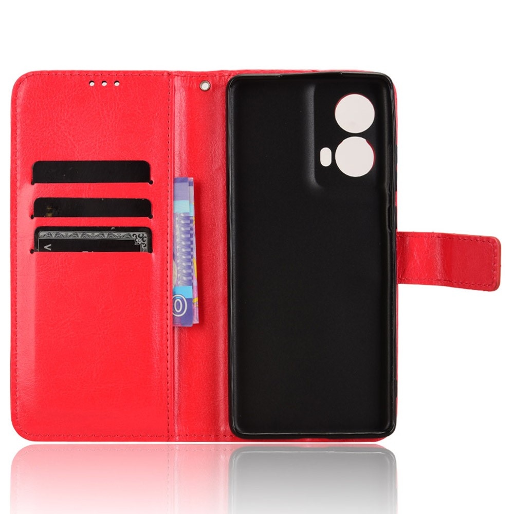 Crazy knížkové pouzdro na Motorola Moto G85 5G - červené