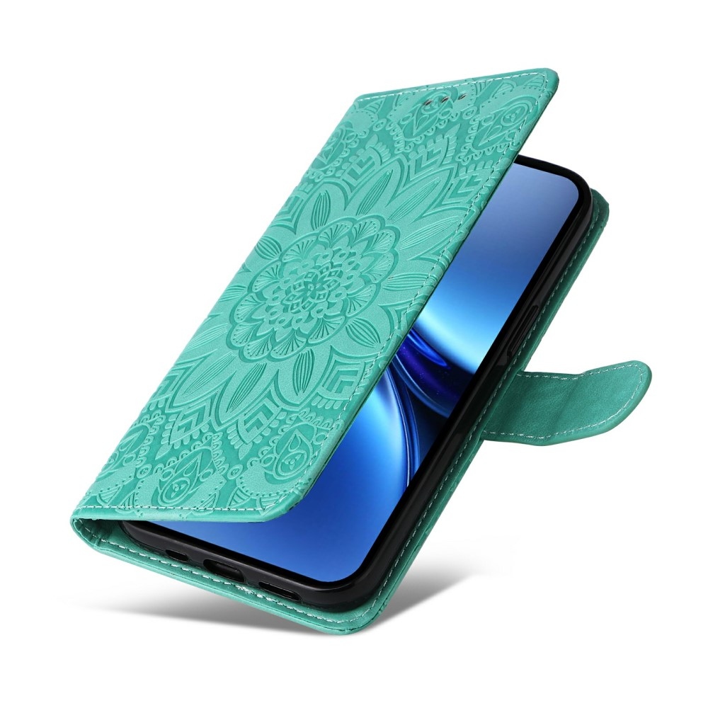 Sunflower knížkové pouzdro na Vivo X200 Pro 5G - zelené