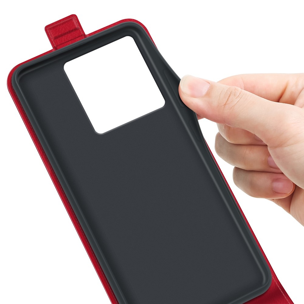 Vertical flipové pouzdro na Xiaomi 13T/13T Pro - červené