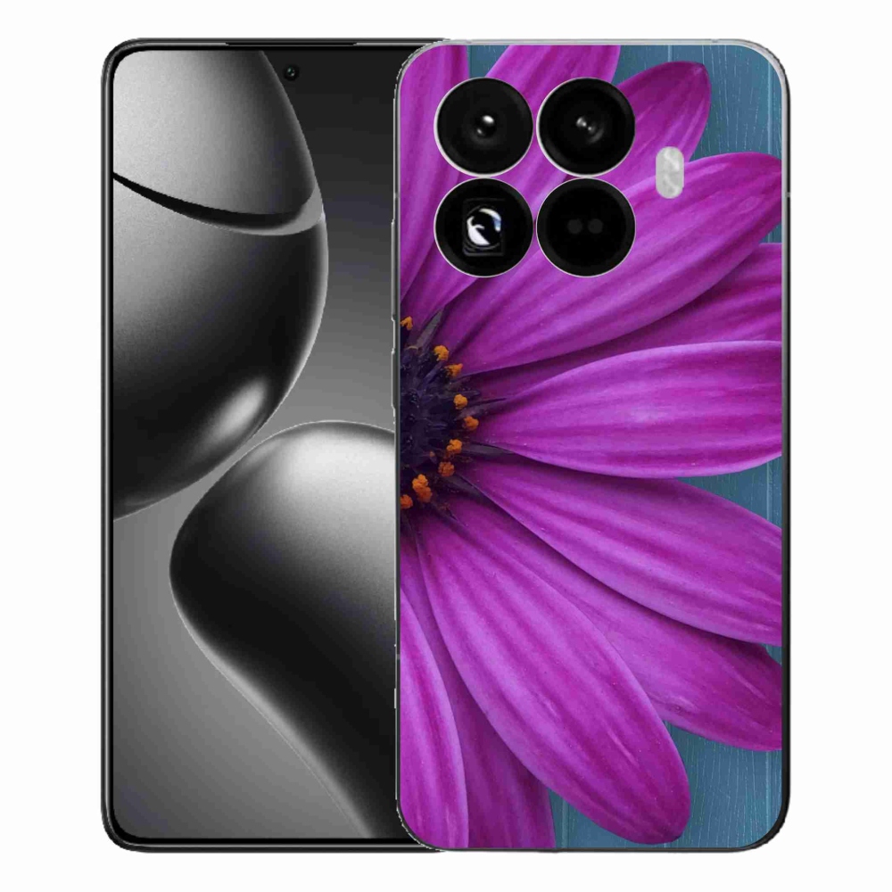 Gelový kryt mmCase na Xiaomi 15T Pro - fialová kopretina