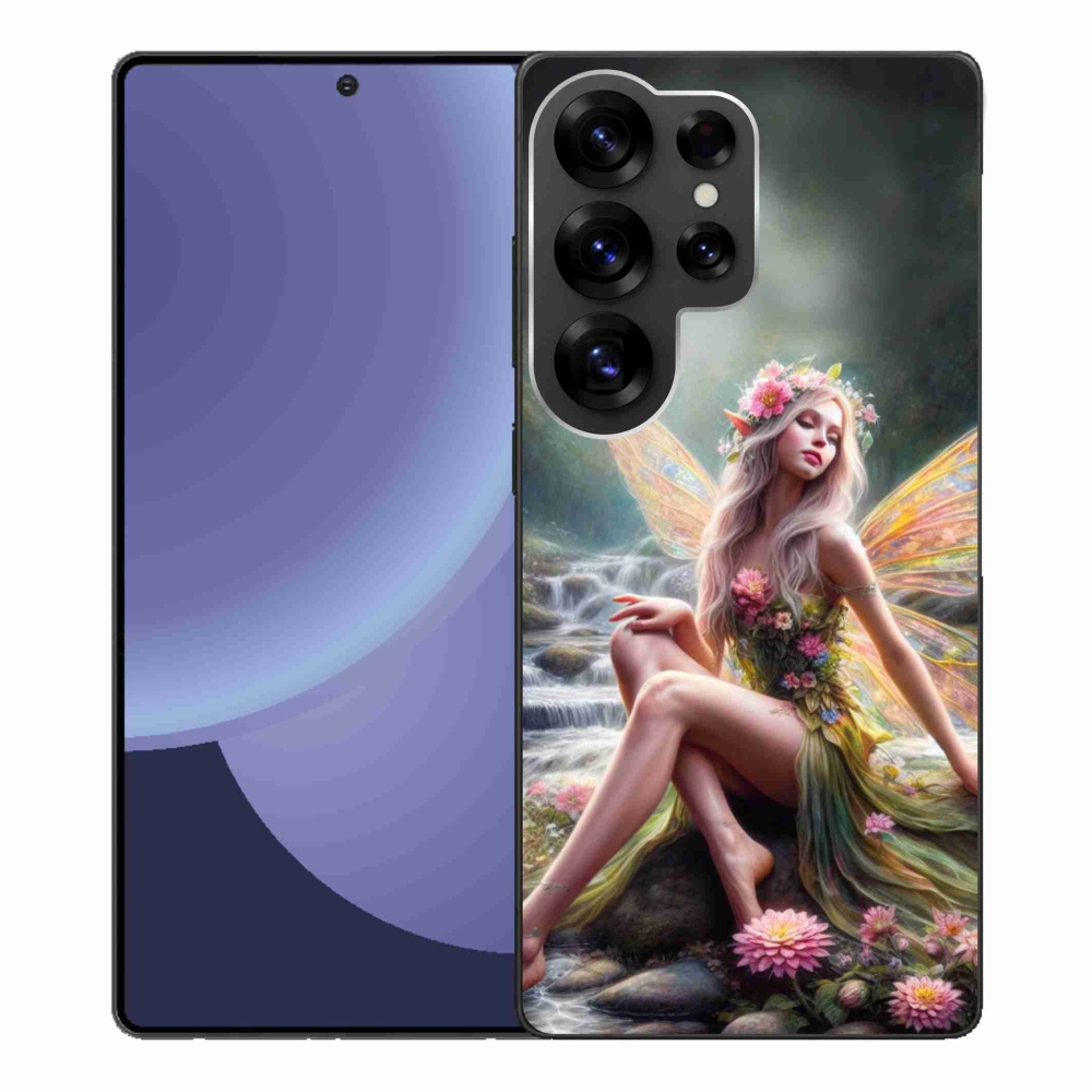 Gelový kryt mmCase na Samsung Galaxy S25 Ultra - motýlí žena 1
