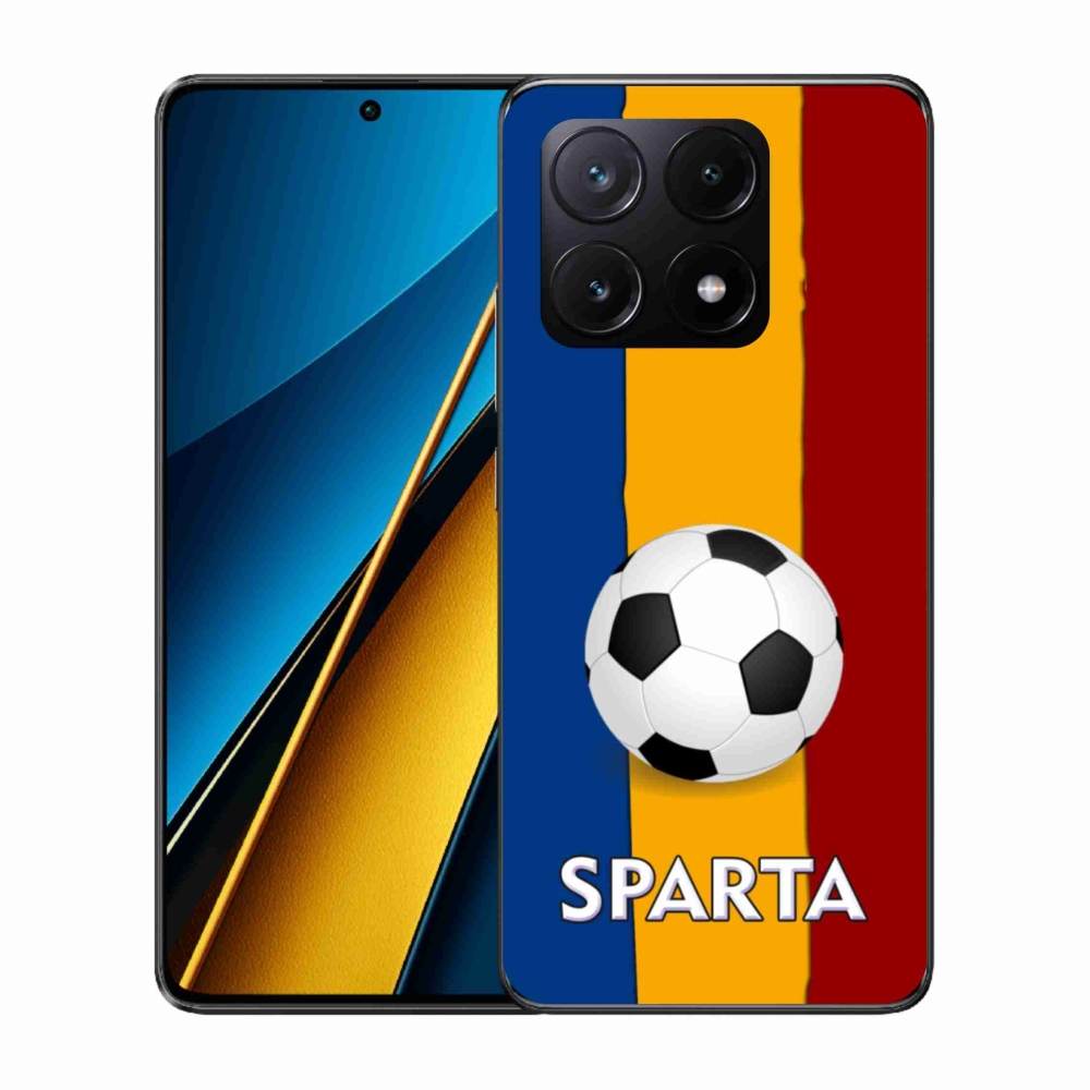 Gelový kryt mmCase na Xiaomi Poco X6 Pro 5G - fotbal 1