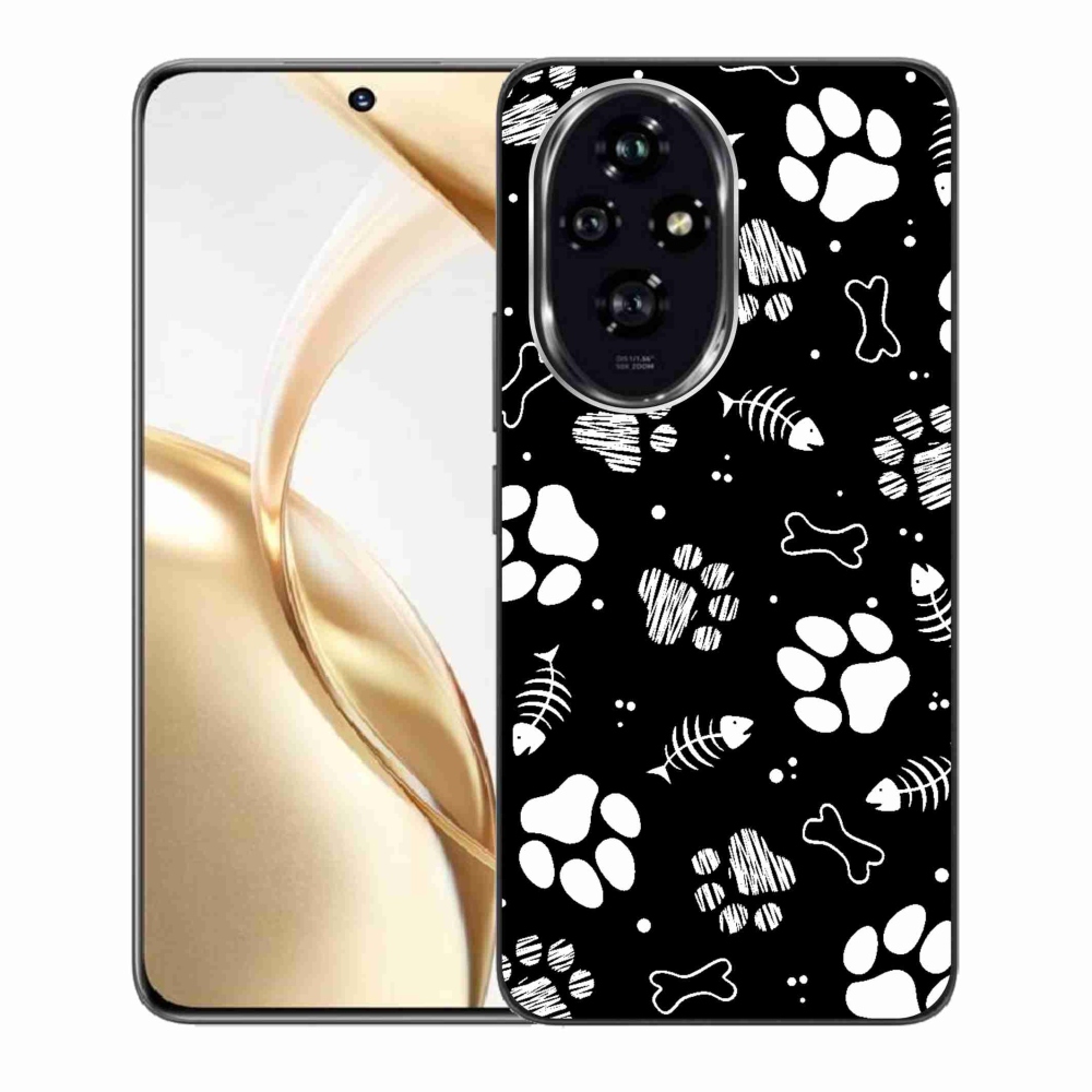 Gelový kryt mmCase na Honor 200 5G - psí tlapky