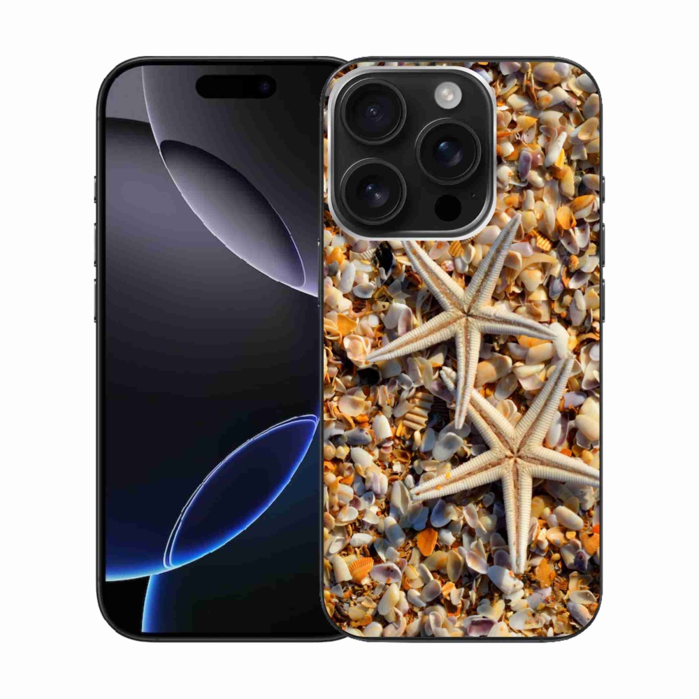 Gelový kryt mmCase na iPhone 16 Pro - mořské hvězdice