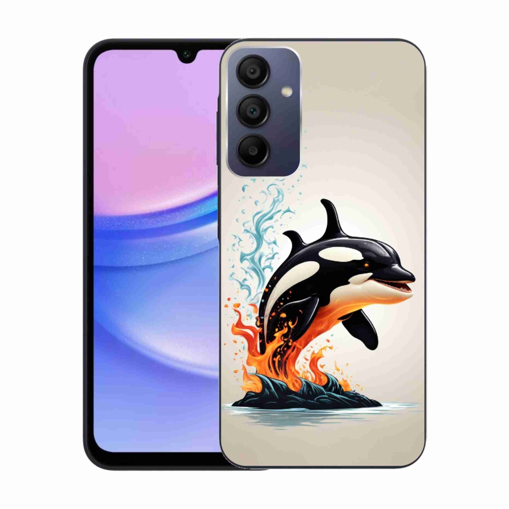 Gelový kryt mmCase na Samsung Galaxy A15 4G/5G - kosatka