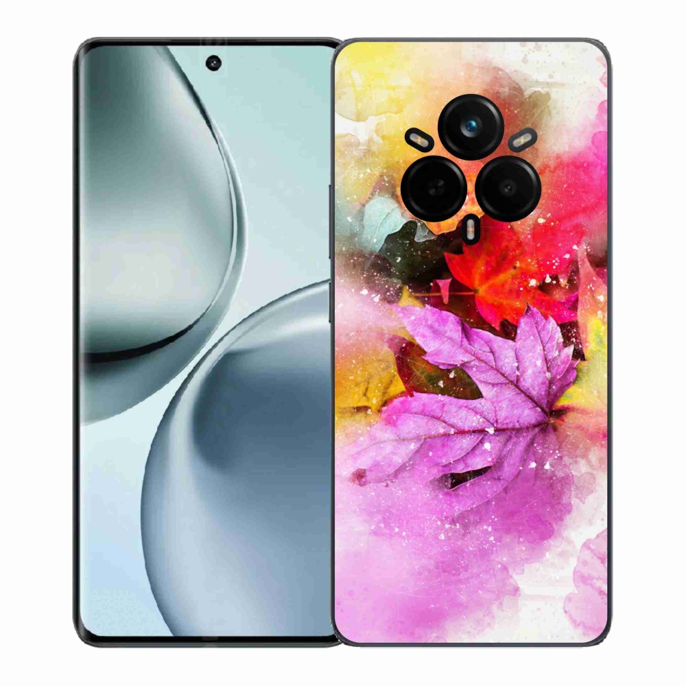 Gelový kryt mmCase na Realme 14 Pro+ 5G - barevné listy