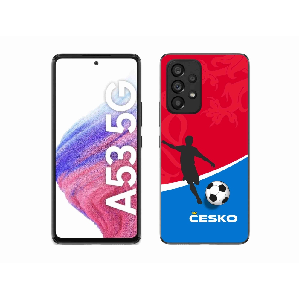 Gelový kryt mmCase na Samsung Galaxy A53 5G - fotbal Česko