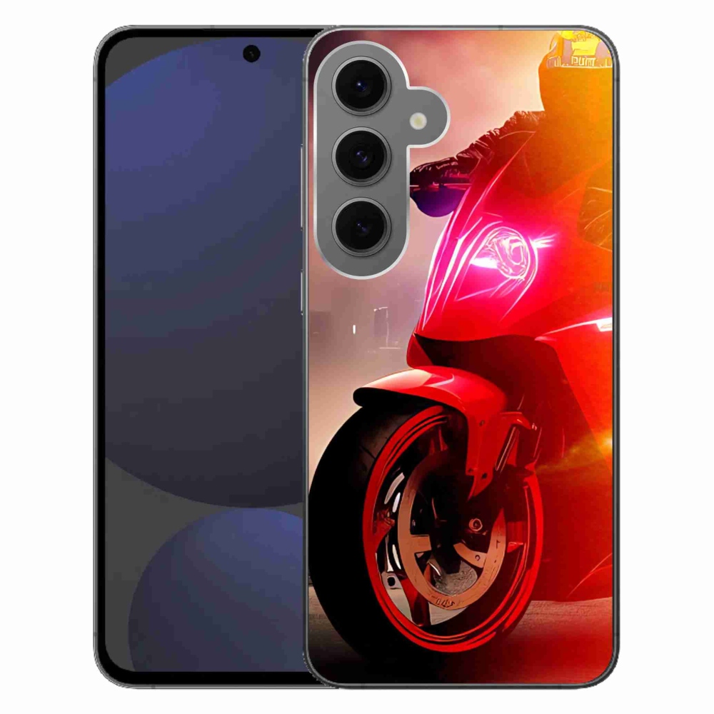 Gelový kryt mmCase na Samsung Galaxy S24 FE - motorka
