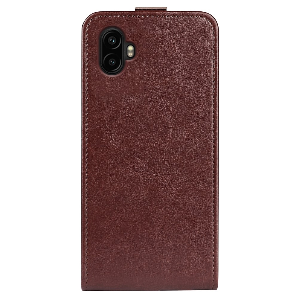 Vertical knížkové pouzdro na Samsung Galaxy Xcover 7 Pro - hnědé