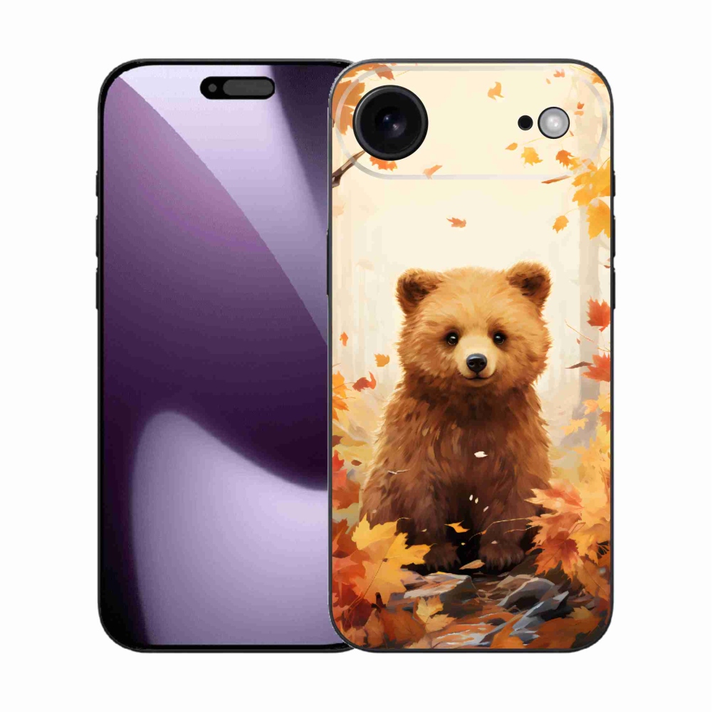 Gelový kryt mmCase na iPhone 17 Air - medvěd v lese