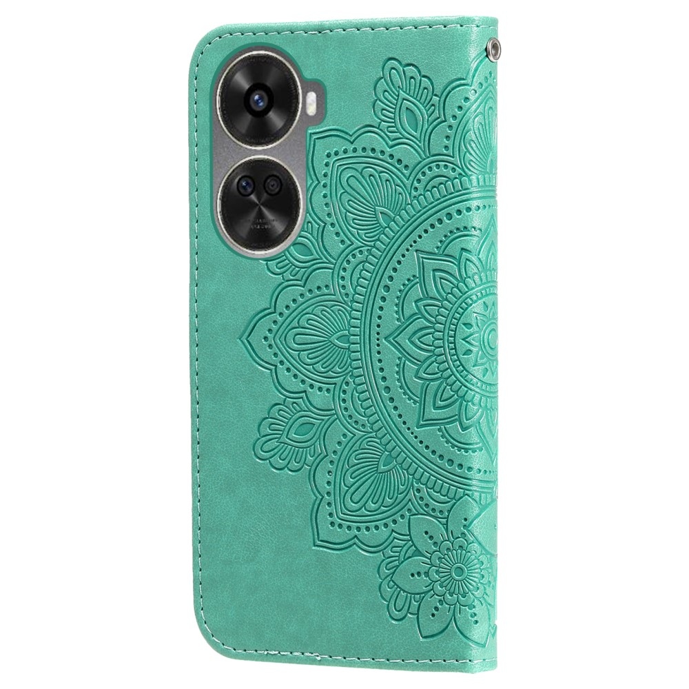 Mandala knížkové pouzdro na Huawei Nova 12 SE - modrozelené