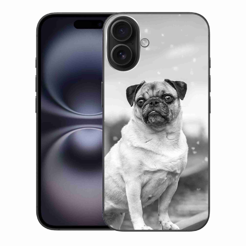 Gelový obal mmCase na iPhone 16 Plus - mops