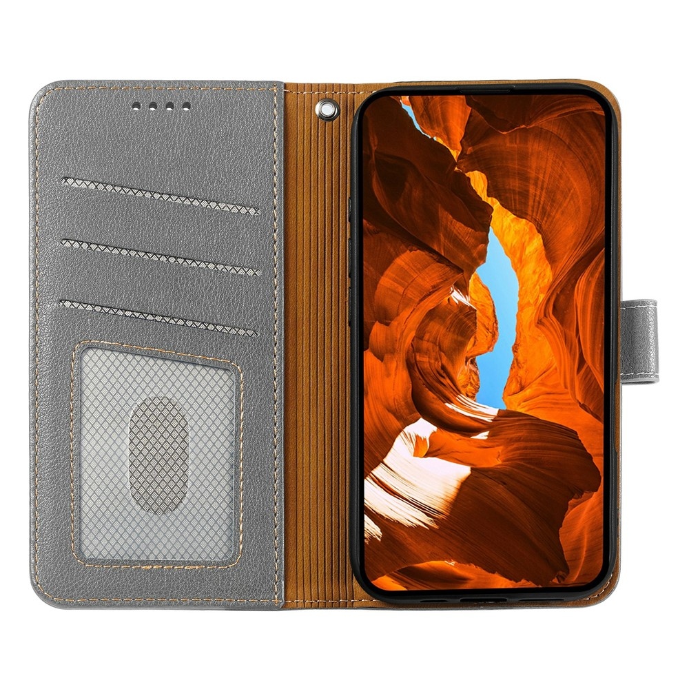 Clasp knížkové pouzdro na Xiaomi Redmi 15 5G - šedé