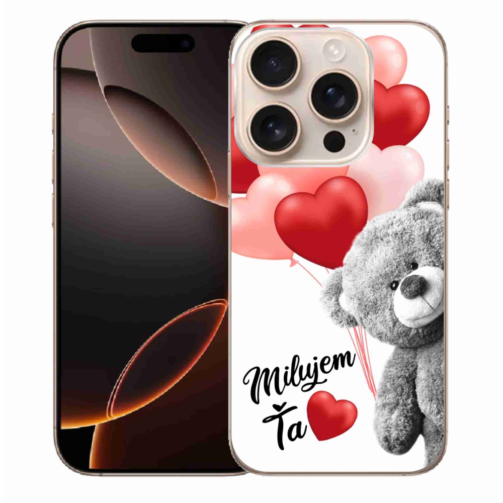 Gelový obal mmCase na iPhone 16 Pro Max - milujem Ťa sk