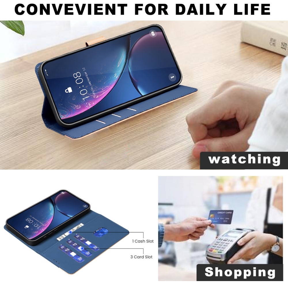 BNF DUO knížkové pouzdro na Xiaomi 15 - modré