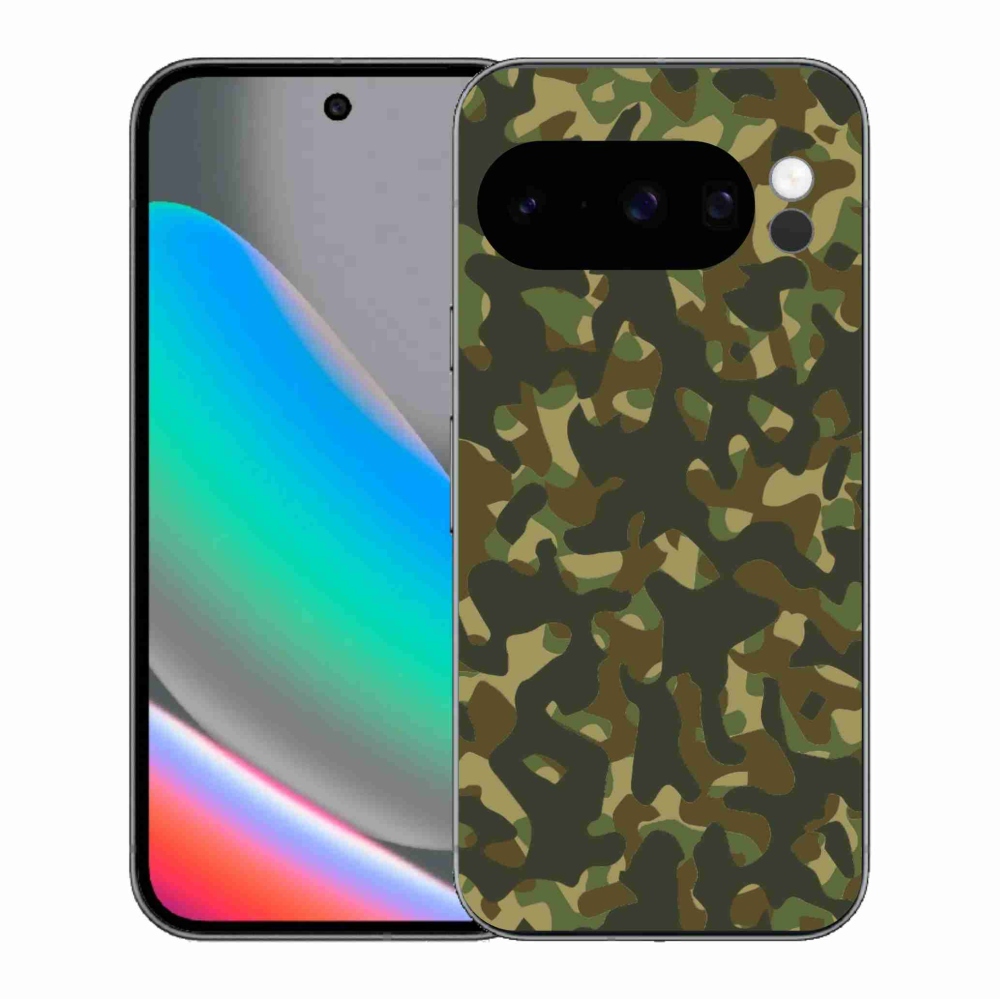 Gelový kryt mmCase na Google Pixel 10 Pro - maskáčový vzor 1
