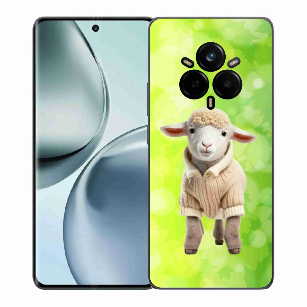 Gelový kryt mmCase na Realme 14 Pro+ 5G - jehně ve svetru