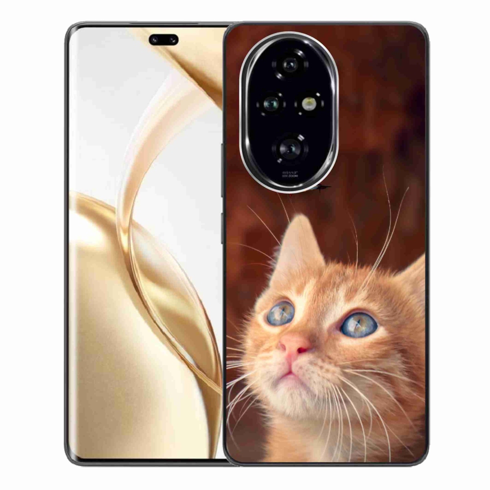 Gelový kryt mmCase na Honor 200 Pro 5G - motýl a kotě