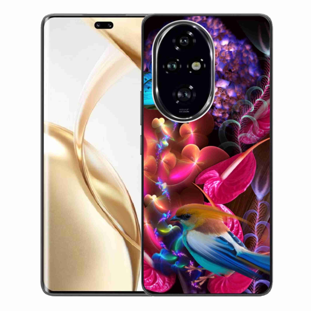 Gelový kryt mmCase na Honor 200 Pro 5G - barevné květiny