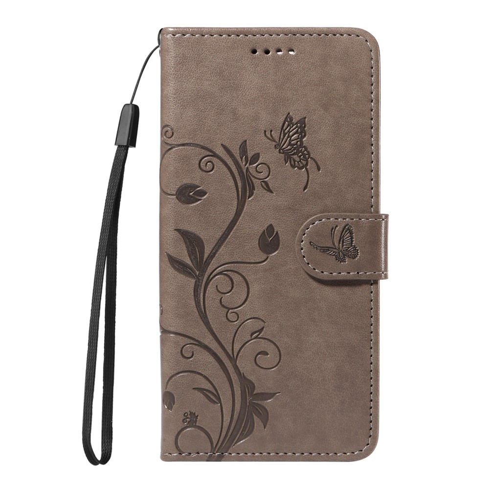 Flowers knížkové pouzdro na Honor Magic 7 Lite 5G - šedé
