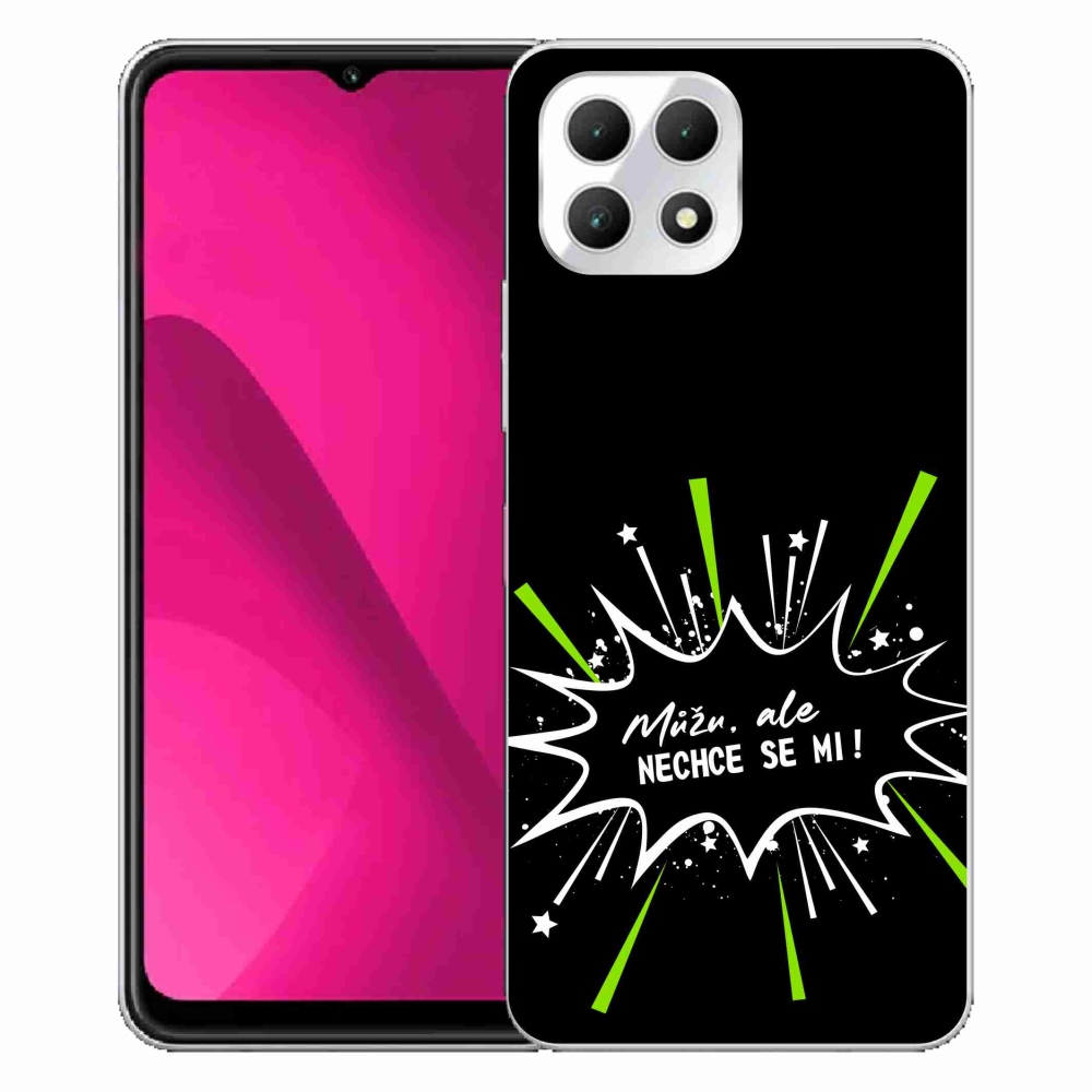 Gelový kryt mmCase na T-Mobile T Phone 2 - vtipný text 11 černé pozadí