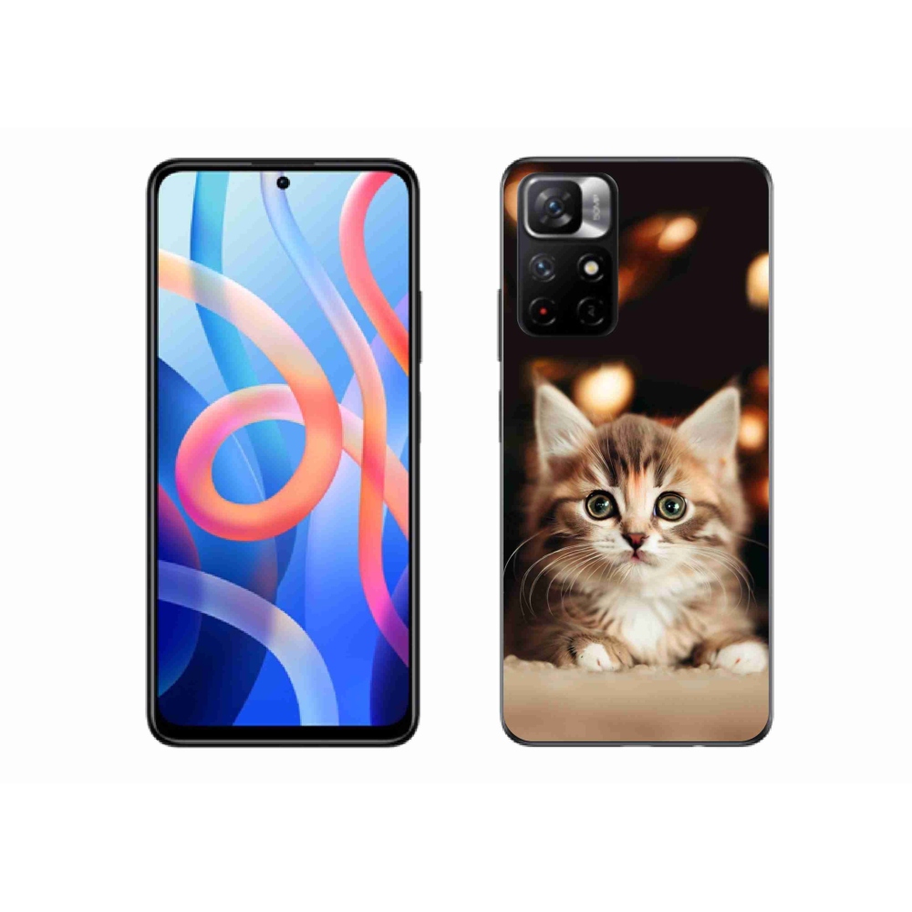 Gelový kryt mmCase na Xiaomi Redmi Note 11S 5G - roztomilé kotě 2