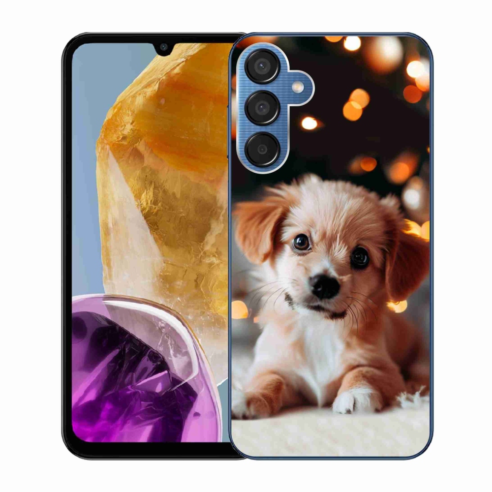 Gelový kryt mmCase na Samsung Galaxy M15 5G - štěňátko