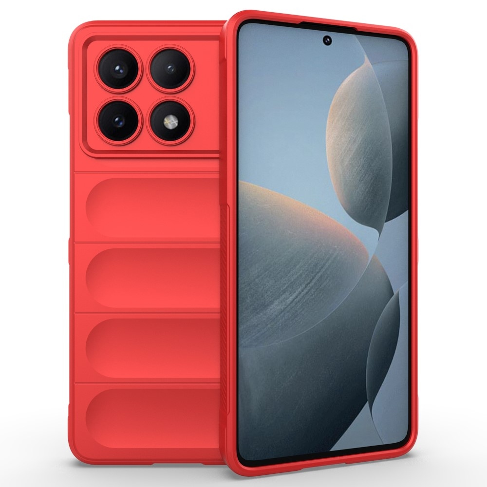 Rugg odolný gelový obal na Xiaomi Poco X6 Pro 5G - červený