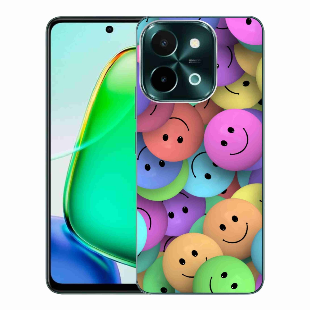 Gelový kryt mmCase na Vivo Y28 - barevní smajlíci