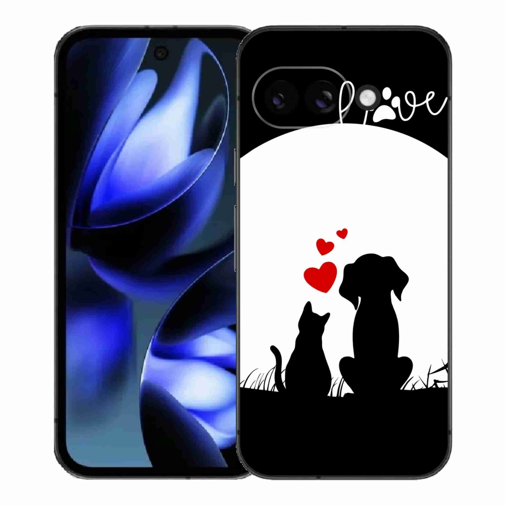 Gelový kryt mmCase na Google Pixel 9a - zvířecí láska