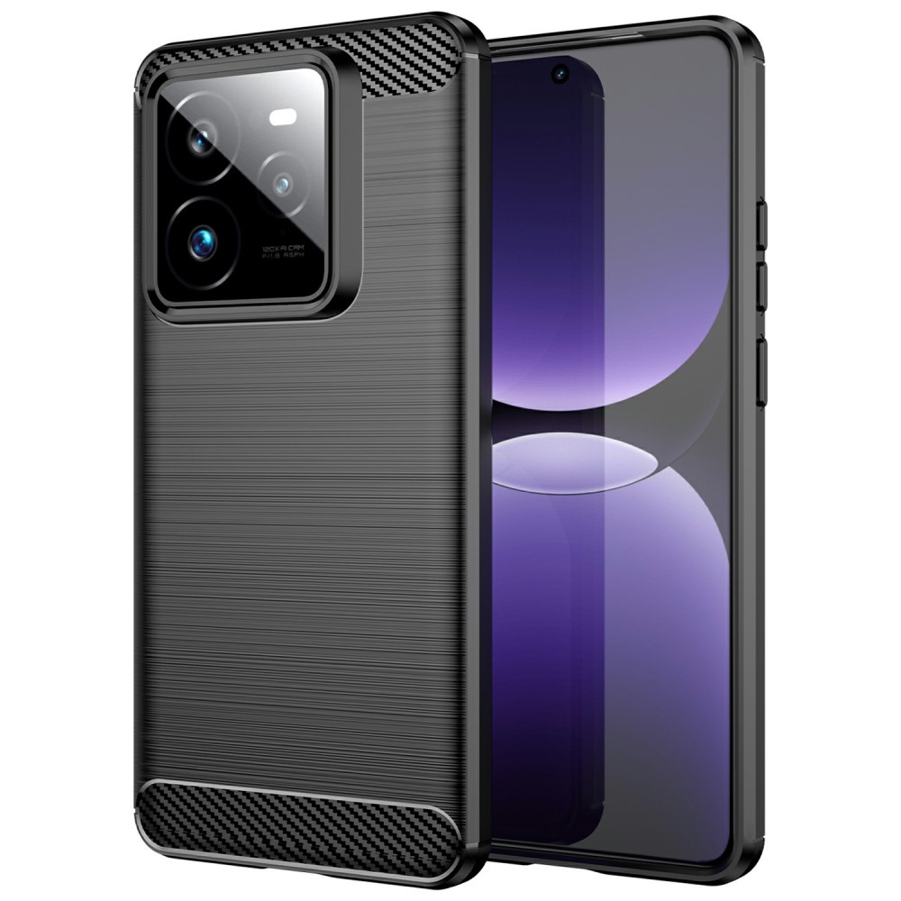 Carbon odolný gelový obal na Realme GT 7 Pro 5G - černý