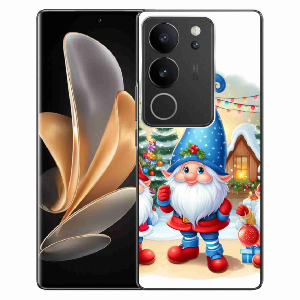 Gelový kryt mmCase na Vivo V29 5G - vánoční skřítci