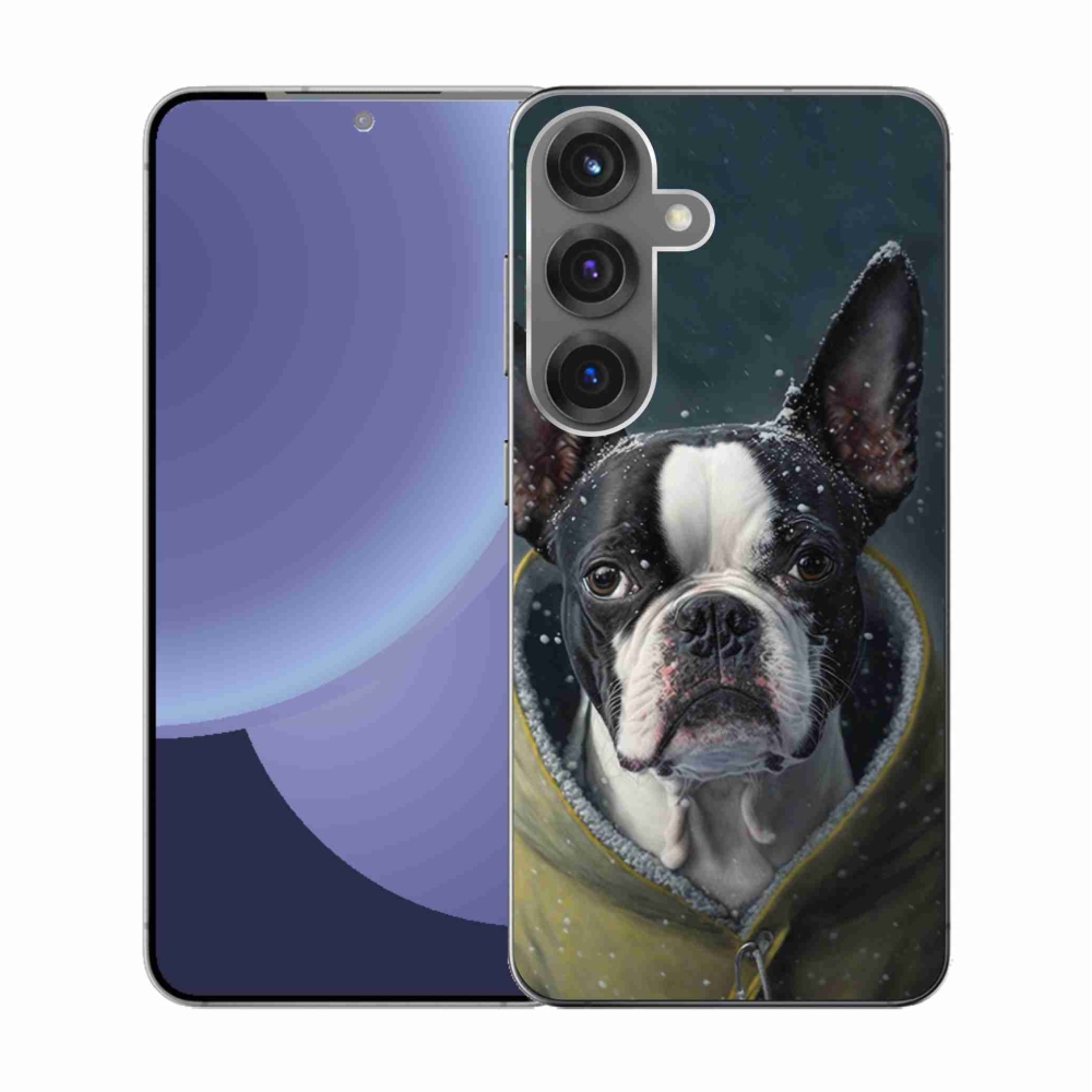 Gelový kryt mmCase na Samsung Galaxy S25 - buldoček