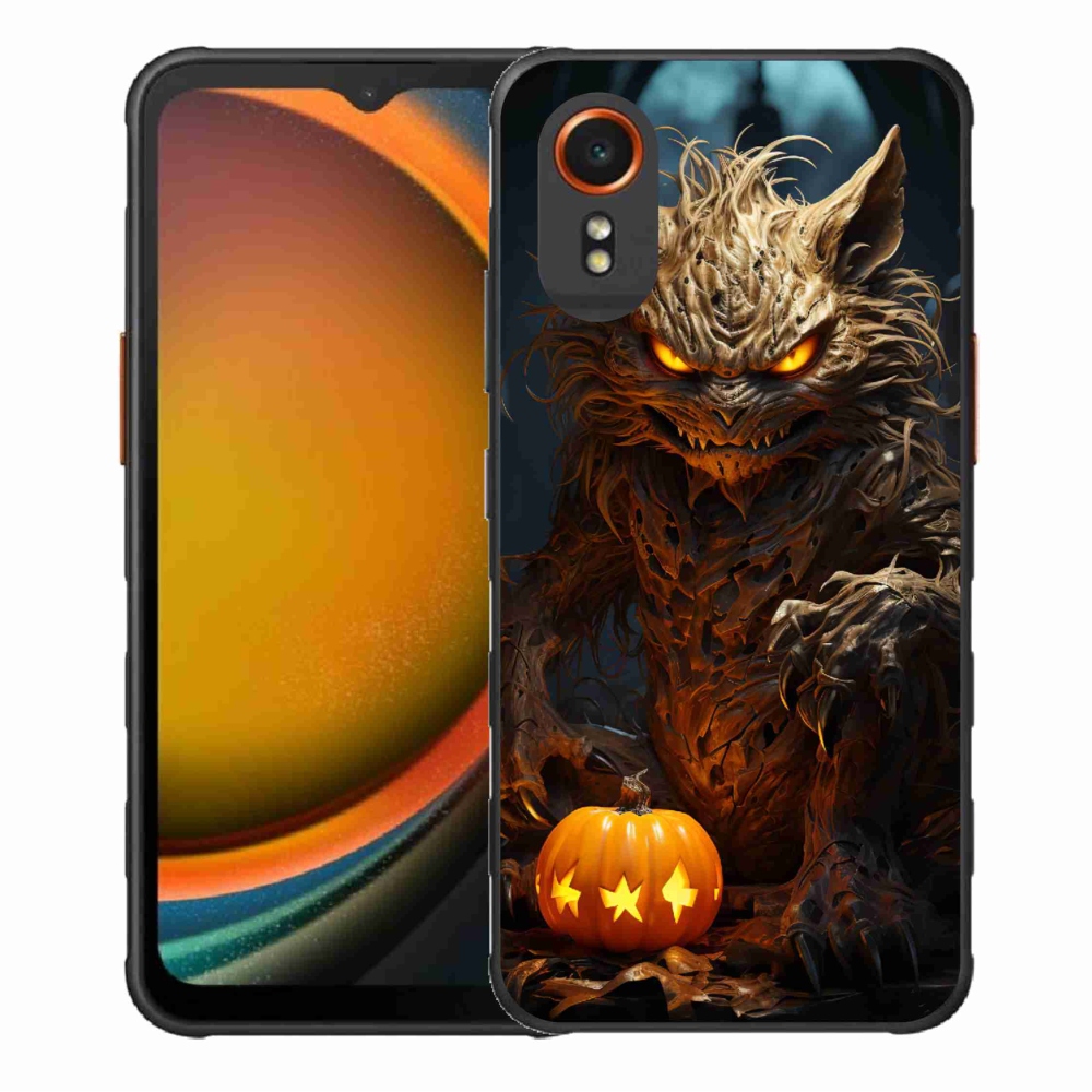 Gelový kryt mmCase na Samsung Galaxy Xcover 7 - halloweenská příšera