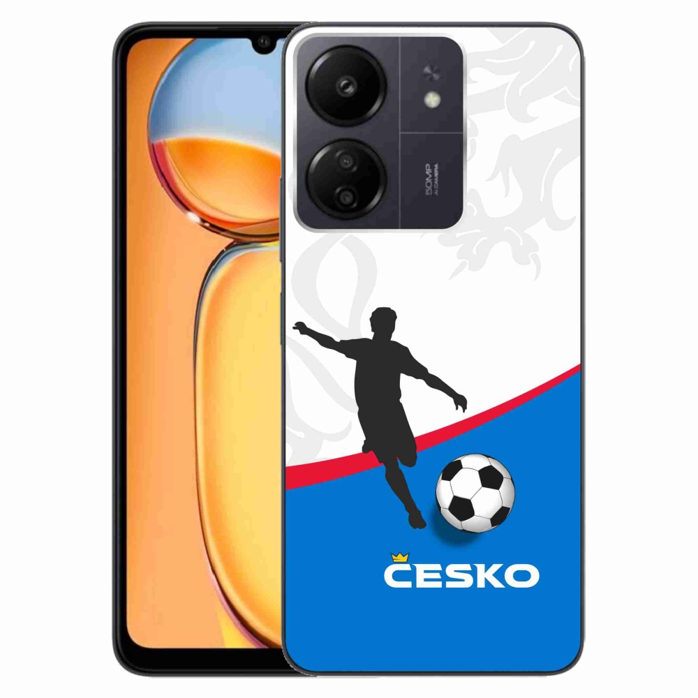 Gelový kryt mmCase na Xiaomi Poco C65/Redmi 13C - fotbal Česko 1
