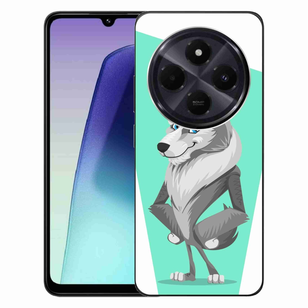 Gelový kryt mmCase na Xiaomi Redmi 14C/Poco C75 - kreslený vlk