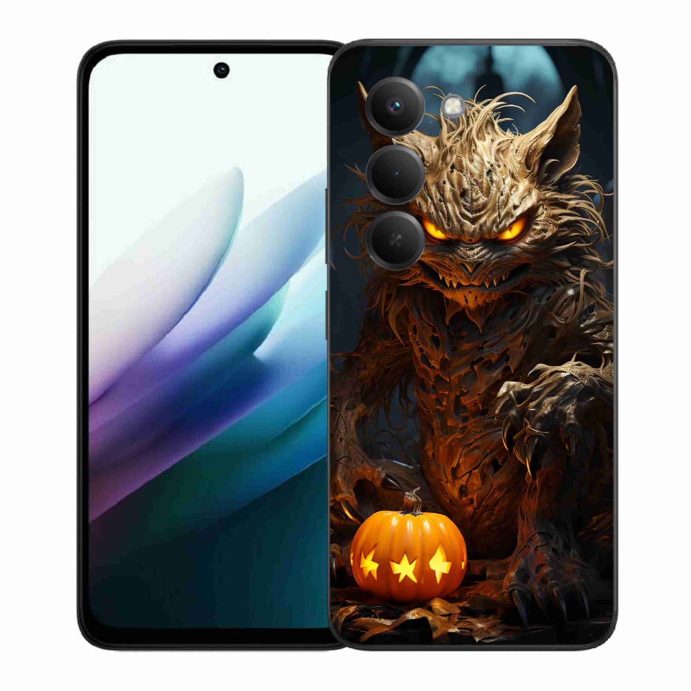 Gelový kryt mmCase na Xiaomi Redmi 15 4G/5G (171mm) - halloweenská příšera