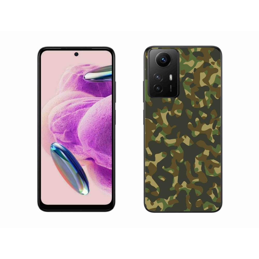 Gelový kryt mmCase na Xiaomi Redmi Note 12S - maskáčový vzor 1