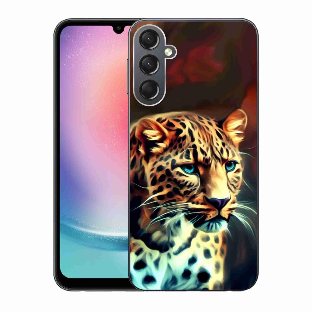 Gelový kryt mmCase na Samsung Galaxy A24 - leopard