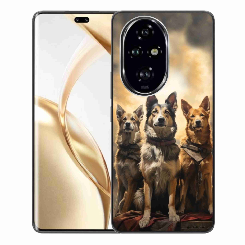Gelový kryt mmCase na Honor 200 Pro 5G - tři psi