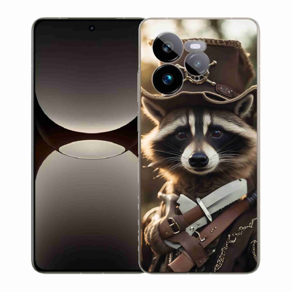 Gelový kryt mmCase na Realme GT 7 Pro 5G - mýval v uniformě