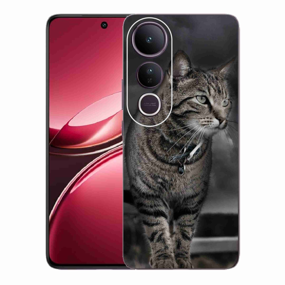 Gelový kryt mmCase na Vivo V50 Lite 4G/5G - kočka