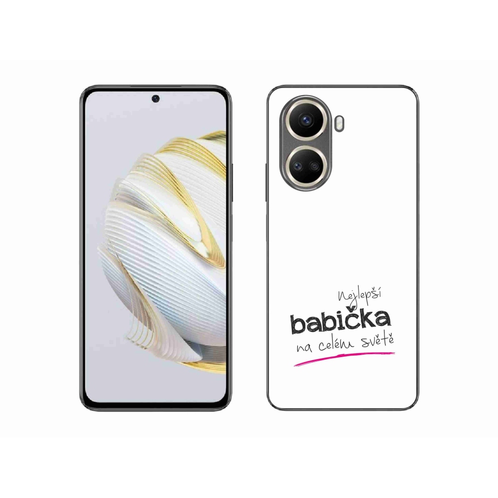 Gelový kryt mmCase na Huawei Nova 10 SE - nejlepší babička 4 bílé pozadí