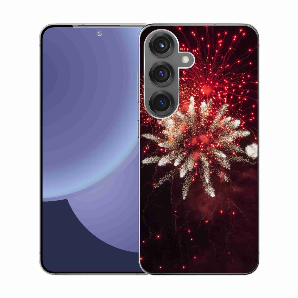 Gelový kryt mmCase na Samsung Galaxy S25 - ohňostroj
