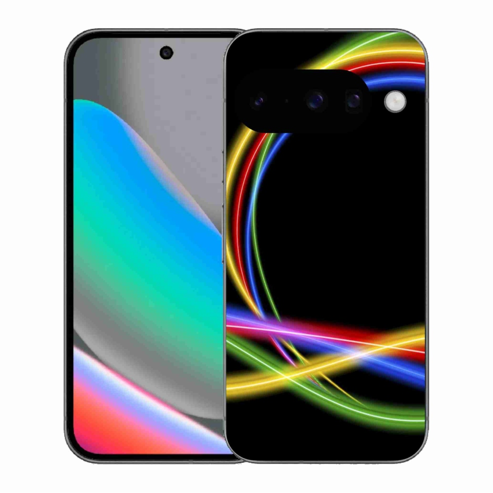 Gelový kryt mmCase na Google Pixel 10 - neonové kruhy