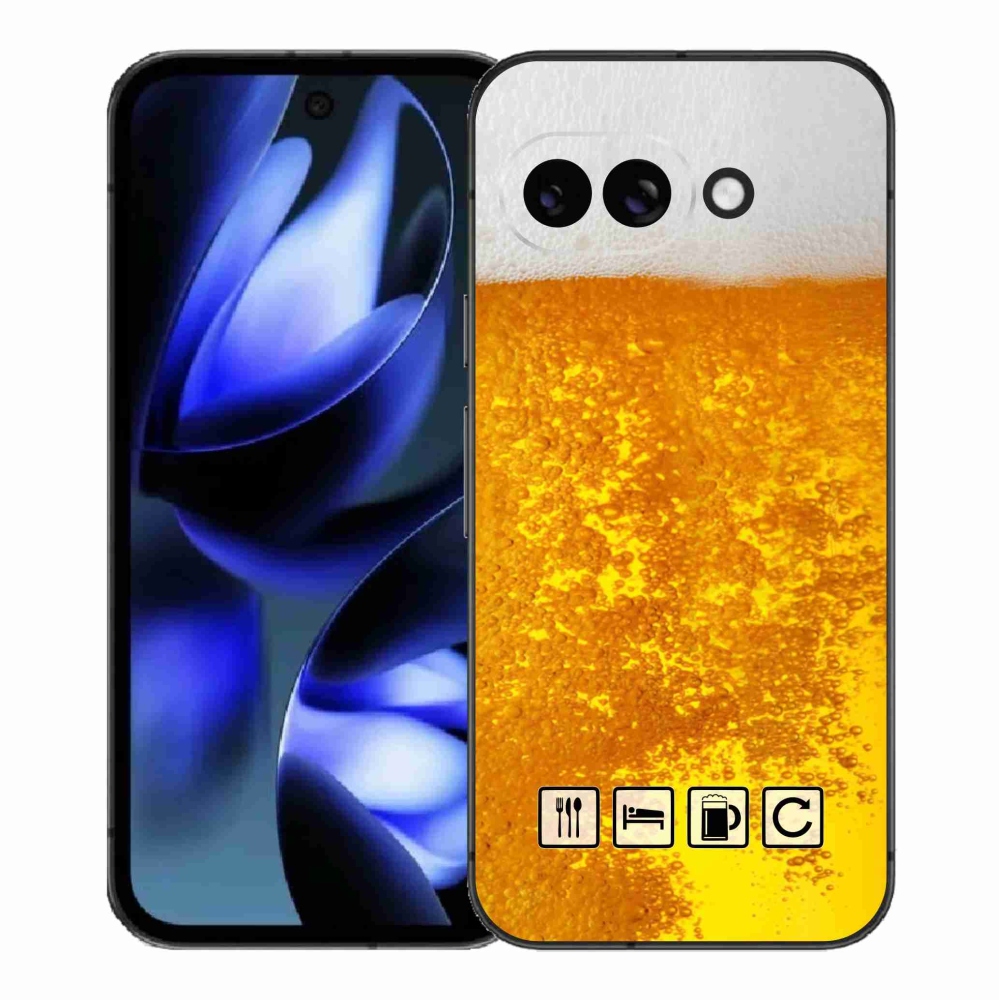 Gelový kryt mmCase na Google Pixel 9a - pivní motiv 3